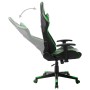 Black and green synthetic leather gaming chair by vidaXL, Gaming chairs - Ref: Foro24-20505, Price: 149,23 €, Discount: %