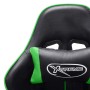 Black and green synthetic leather gaming chair by vidaXL, Gaming chairs - Ref: Foro24-20505, Price: 149,23 €, Discount: %