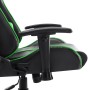 Black and green synthetic leather gaming chair by vidaXL, Gaming chairs - Ref: Foro24-20505, Price: 149,23 €, Discount: %