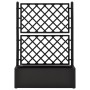 Flowerbed with trellis and anthracite automatic irrigation system by vidaXL, Pots and planters - Ref: Foro24-313969, Price: 1...