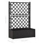 Flowerbed with trellis and anthracite automatic irrigation system by vidaXL, Pots and planters - Ref: Foro24-313969, Price: 1...