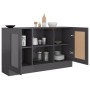 Glossy gray plywood sideboard 120x30.5x70 cm by vidaXL, Sideboards - Ref: Foro24-802785, Price: 122,59 €, Discount: %