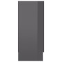 Aparador de madera contrachapada gris brillante 120x30,5x70 cm de vidaXL, Aparadores - Ref: Foro24-802785, Precio: 122,59 €, ...