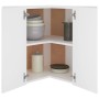 White engineered wood glass hanging cabinet 57x57x60 cm by vidaXL, Kitchen cabinets - Ref: Foro24-802537, Price: 92,79 €, Dis...