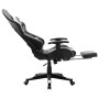 Gaming chair with footrest black and white synthetic leather by vidaXL, Gaming chairs - Ref: Foro24-20515, Price: 206,52 €, D...