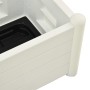 Planter with white PP trellis 43x43x142 cm by vidaXL, Pots and planters - Ref: Foro24-313979, Price: 93,11 €, Discount: %