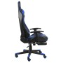 Drehbarer Gaming-Stuhl mit blauer PVC-Fußstütze von vidaXL, Gaming-Stühle - Ref: Foro24-20485, Preis: 182,08 €, Rabatt: %