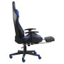 Drehbarer Gaming-Stuhl mit blauer PVC-Fußstütze von vidaXL, Gaming-Stühle - Ref: Foro24-20485, Preis: 182,08 €, Rabatt: %