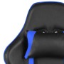 Drehbarer Gaming-Stuhl mit blauer PVC-Fußstütze von vidaXL, Gaming-Stühle - Ref: Foro24-20485, Preis: 182,08 €, Rabatt: %