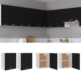 Hanging cabinets 2 pcs black plywood 50x31x60 cm by vidaXL, Kitchen cabinets - Ref: Foro24-805079, Price: 104,86 €, Discount: %