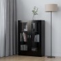 Black plywood display case 82.5x30.5x115 cm by vidaXL, Bookcases and shelves - Ref: Foro24-802751, Price: 88,11 €, Discount: %