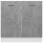 Armario debajo fregadero madera contrachapada gris 80x46x81,5cm de vidaXL, Armarios de cocina - Ref: Foro24-801200, Precio: 8...