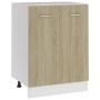 Armario inferior cocina contrachapada color roble 60x46x81,5 cm de vidaXL, Armarios de cocina - Ref: Foro24-801191, Precio: 7...