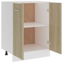 Unterer Küchenschrank aus Eichensperrholz, 60 x 46 x 81,5 cm von vidaXL, Küchenschränke - Ref: Foro24-801191, Preis: 78,99 €,...