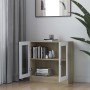 White and oak plywood display case 82.5x30.5x80 cm by vidaXL, Bookcases and shelves - Ref: Foro24-802746, Price: 97,01 €, Dis...