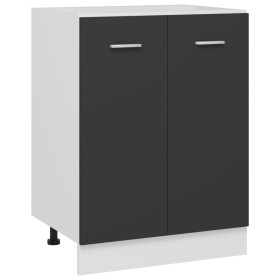 Gray plywood kitchen lower cabinet 60x46x81.5 cm by vidaXL, Kitchen cabinets - Ref: Foro24-801190, Price: 82,61 €, Discount: %