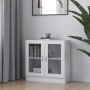 Vitrine aus weißem Sperrholz, 82,5 x 30,5 x 80 cm von vidaXL, Bücherregale und Regale - Ref: Foro24-802741, Preis: 73,98 €, R...