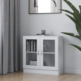 Vitrine aus weißem Sperrholz, 82,5 x 30,5 x 80 cm von vidaXL, Bücherregale und Regale - Ref: Foro24-802741, Preis: 79,99 €, R...