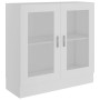 Vitrine aus weißem Sperrholz, 82,5 x 30,5 x 80 cm von vidaXL, Bücherregale und Regale - Ref: Foro24-802741, Preis: 79,39 €, R...