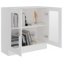 Vitrine aus weißem Sperrholz, 82,5 x 30,5 x 80 cm von vidaXL, Bücherregale und Regale - Ref: Foro24-802741, Preis: 79,39 €, R...