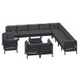 Garden furniture 14 pieces with black cushions solid pine wood by vidaXL, Garden sets - Ref: Foro24-3096969, Price: 1,00 €, D...