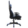 Gaming-Stuhl mit Fußstütze aus schwarzem und blauem Kunstleder von vidaXL, Gaming-Stühle - Ref: Foro24-20510, Preis: 200,42 €...