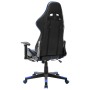 Gaming-Stuhl mit Fußstütze aus schwarzem und blauem Kunstleder von vidaXL, Gaming-Stühle - Ref: Foro24-20510, Preis: 200,16 €...