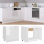 Armario inferior contrachapada blanco brillo 80x46x81,5 cm de vidaXL, Armarios de cocina - Ref: Foro24-801201, Precio: 83,95 ...