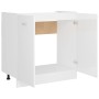 Armario inferior contrachapada blanco brillo 80x46x81,5 cm de vidaXL, Armarios de cocina - Ref: Foro24-801201, Precio: 83,95 ...