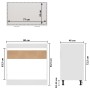 Armario inferior contrachapada blanco brillo 80x46x81,5 cm de vidaXL, Armarios de cocina - Ref: Foro24-801201, Precio: 83,95 ...