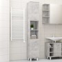 Armario de baño contrachapada gris hormigón 30x30x179 cm de vidaXL, Muebles de baño - Ref: Foro24-802628, Precio: 78,54 €, De...