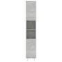 Armario de baño contrachapada gris hormigón 30x30x179 cm de vidaXL, Muebles de baño - Ref: Foro24-802628, Precio: 73,74 €, De...