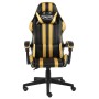 Schwarz-goldener Gaming-Stuhl aus Kunstleder von vidaXL, Bürostühle - Ref: Foro24-20520, Preis: 114,99 €, Rabatt: %