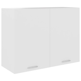 Weißer Hängeschrank aus Holzwerkstoff, 80 x 31 x 60 cm von vidaXL, Küchenschränke - Ref: Foro24-801276, Preis: 72,99 €, Rabat...