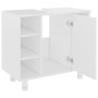 Badezimmerschrank weiß glänzend Sperrholz 60x32x53,5cm von vidaXL, Badezimmermöbel - Ref: Foro24-802639, Preis: 53,09 €, Raba...