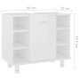 Badezimmerschrank weiß glänzend Sperrholz 60x32x53,5cm von vidaXL, Badezimmermöbel - Ref: Foro24-802639, Preis: 53,09 €, Raba...