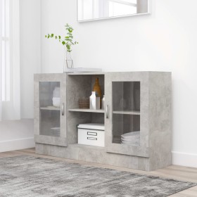 Gray engineered wood display case 120x30.5x70 cm by vidaXL, Sideboards - Ref: Foro24-802790, Price: 105,99 €, Discount: %