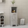 Armario de baño madera contrachapada gris 30x30x95 cm de vidaXL, Muebles de baño - Ref: Foro24-802619, Precio: 51,68 €, Descu...