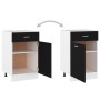 Armario inferior cajón cocina madera ingeniería negro de vidaXL, Armarios de cocina - Ref: Foro24-801221, Precio: 77,03 €, De...