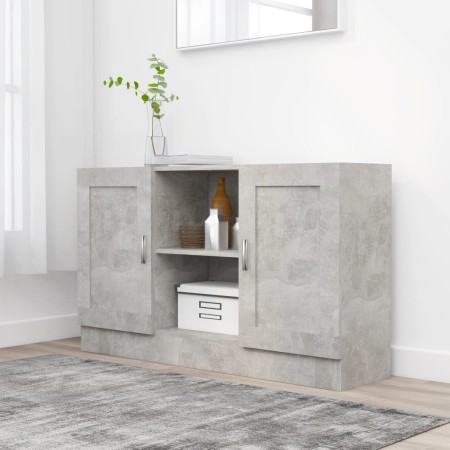 Concrete gray plywood sideboard 120x30.5x70 cm by vidaXL, Sideboards - Ref: Foro24-802781, Price: 88,97 €, Discount: %