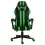 Schwarz-grüner Gaming-Stuhl aus Kunstleder von vidaXL, Bürostühle - Ref: Foro24-20521, Preis: 122,61 €, Rabatt: %