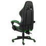 Schwarz-grüner Gaming-Stuhl aus Kunstleder von vidaXL, Bürostühle - Ref: Foro24-20521, Preis: 122,61 €, Rabatt: %