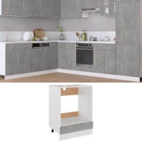 Ofenschrank aus Betonsperrholz 60x46x81,5cm von vidaXL, Küchenschränke - Ref: Foro24-802501, Preis: 67,08 €, Rabatt: %