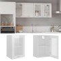 Glossy white engineering glass hanging cabinet 40x31x60cm by vidaXL, Kitchen cabinets - Ref: Foro24-802510, Price: 52,50 €, D...