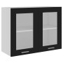 Black plywood kitchen hanging cabinet 80x31x60 cm by vidaXL, Kitchen cabinets - Ref: Foro24-802530, Price: 76,35 €, Discount: %