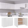 Glossy white engineered wood hanging kitchen cabinet by vidaXL, Kitchen cabinets - Ref: Foro24-801281, Price: 103,06 €, Disco...