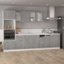 Armario inferior cajón madera ingeniería gris hormigón 40x46x81,5 cm de vidaXL, Armarios de cocina - Ref: Foro24-801216, Prec...