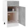 Armario inferior cajón madera ingeniería gris hormigón 40x46x81,5 cm de vidaXL, Armarios de cocina - Ref: Foro24-801216, Prec...