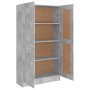 Concrete gray plywood book cabinet 82.5x30.5x150cm by vidaXL, Bookcases and shelves - Ref: Foro24-802727, Price: 132,20 €, Di...