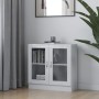 Vitrine aus glänzend weißem Sperrholz, 82,5 x 30,5 x 80 cm von vidaXL, Bücherregale und Regale - Ref: Foro24-802747, Preis: 7...